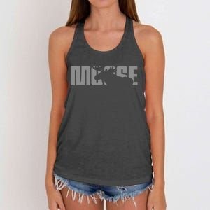 Moose Lover Apparel Moose Women's Knotted Racerback Tank