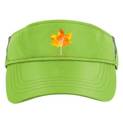 Maple Leaf Autumn Tree Orange Fall Leaves Season Adult Drive Performance Visor