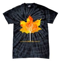 Maple Leaf Autumn Tree Orange Fall Leaves Season Tie-Dye T-Shirt