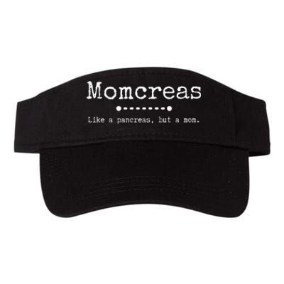 Momcreas Like a Pancreas but a Mom Type 1 Diabetes  Valucap Bio-Washed Visor