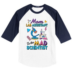 Mom Lab Assistant To The Mad Scientist Mom Lab Week Lab Tech Baseball Sleeve Shirt