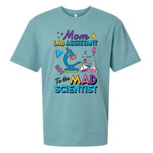 Mom Lab Assistant To The Mad Scientist Mom Lab Week Lab Tech Sueded Cloud Jersey T-Shirt