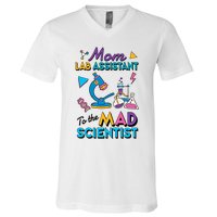 Mom Lab Assistant To The Mad Scientist Mom Lab Week Lab Tech V-Neck T-Shirt