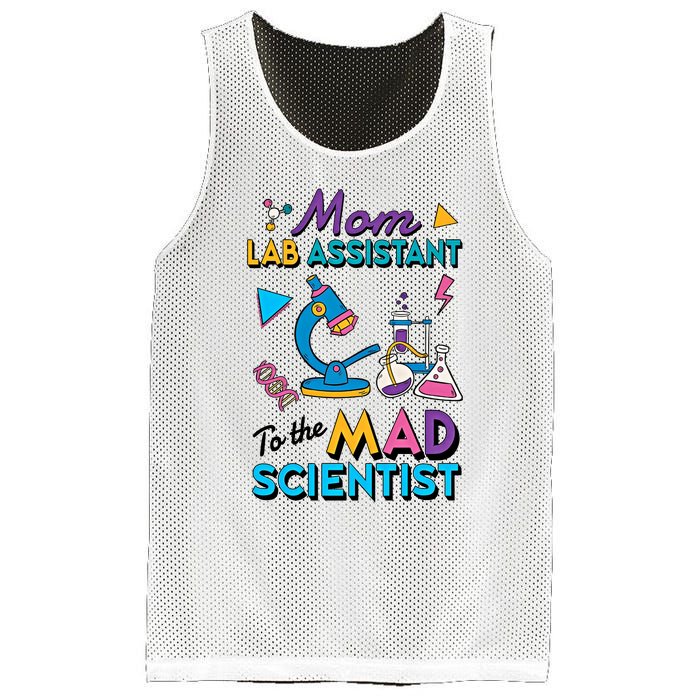 Mom Lab Assistant To The Mad Scientist Mom Lab Week Lab Tech Mesh Reversible Basketball Jersey Tank