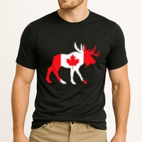Maple Leaf Animal Canadian Flag Canada Cooling Performance Crew T-Shirt