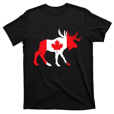 Maple Leaf Animal Canadian Flag Canada T-Shirt