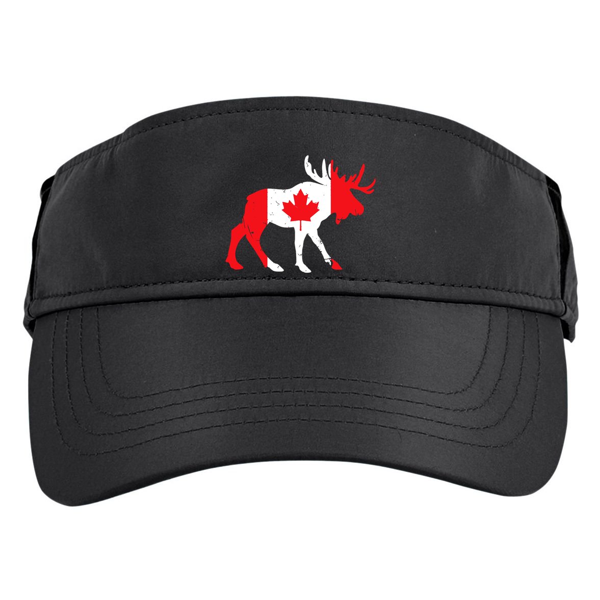Maple Leaf Animal Canadian Flag Canada Adult Drive Performance Visor