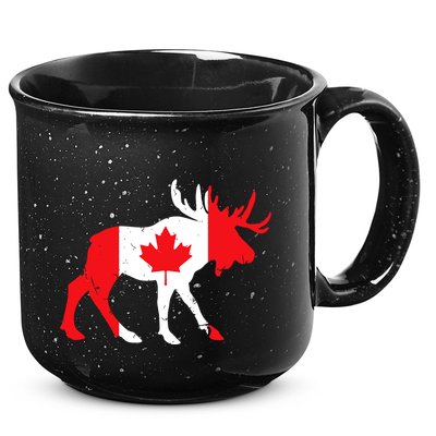 Maple Leaf Animal Canadian Flag Canada 15oz Campfire Ceramic Mug