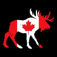 Maple Leaf Animal Canadian Flag Canada Drawstring Bag