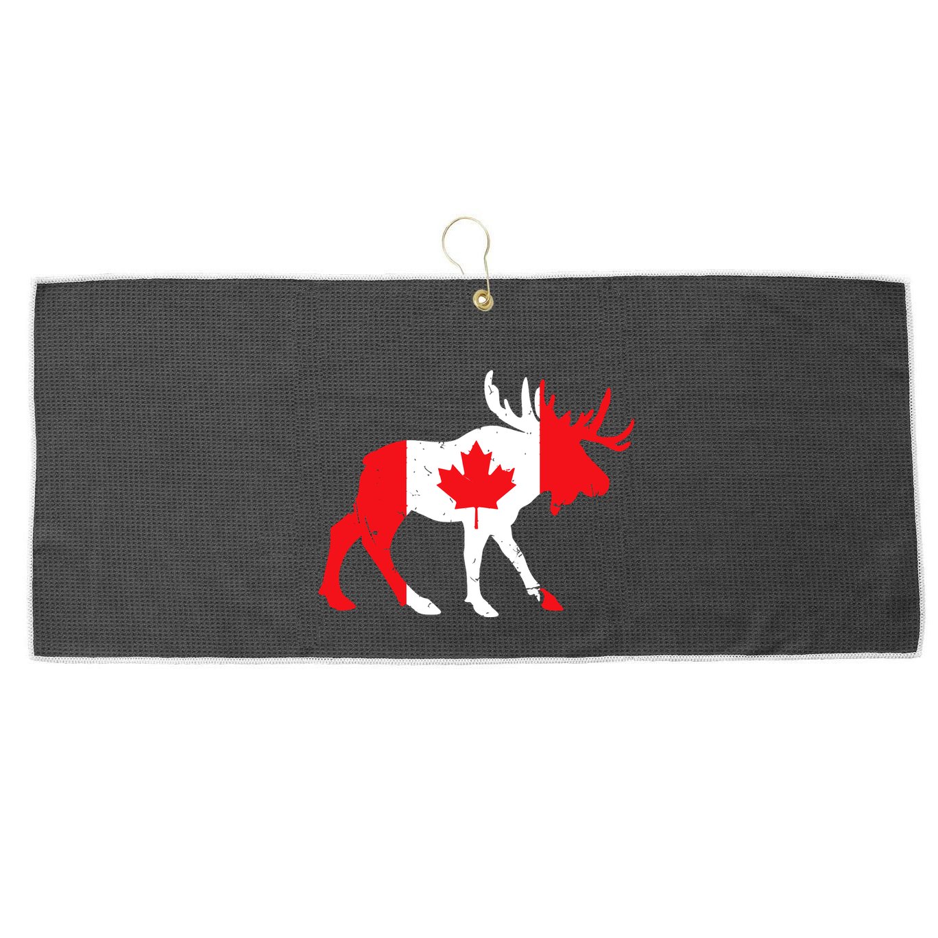 Maple Leaf Animal Canadian Flag Canada Large Microfiber Waffle Golf Towel