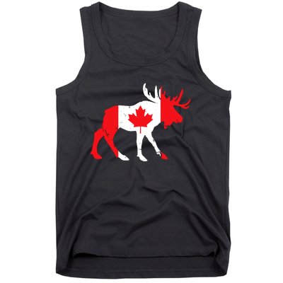 Maple Leaf Animal Canadian Flag Canada Tank Top