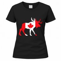 Maple Leaf Animal Canadian Flag Canada Women's T-Shirt