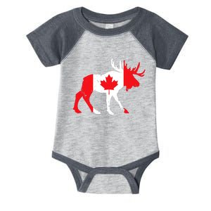 Maple Leaf Animal Canadian Flag Canada Infant Baby Jersey Bodysuit