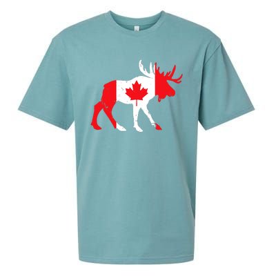 Maple Leaf Animal Canadian Flag Canada Sueded Cloud Jersey T-Shirt