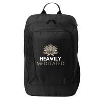 Meditating Lotus Asana Heavily Meditated Yoga Gift City Backpack