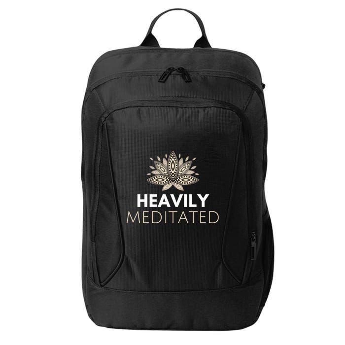 Meditating Lotus Asana Heavily Meditated Yoga Gift City Backpack