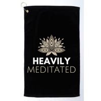 Meditating Lotus Asana Heavily Meditated Yoga Gift Golf Towel