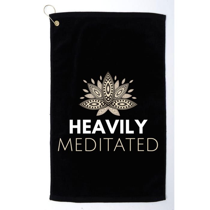 Meditating Lotus Asana Heavily Meditated Yoga Gift Golf Towel