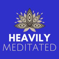 Meditating Lotus Asana Heavily Meditated Yoga Gift Button