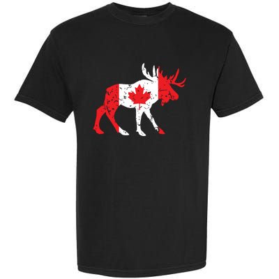 Maple Leaf Animal Canadian Flag Canada Garment-Dyed Heavyweight T-Shirt