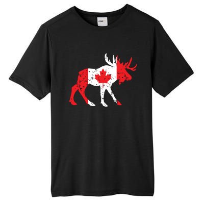 Maple Leaf Animal Canadian Flag Canada Tall Fusion ChromaSoft Performance T-Shirt