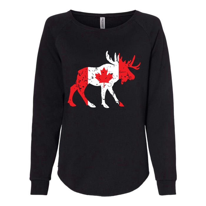 Maple Leaf Animal Canadian Flag Canada Womens California Wash Sweatshirt