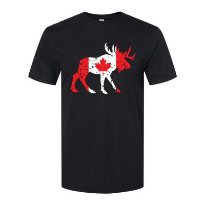 Maple Leaf Animal Canadian Flag Canada Softstyle CVC T-Shirt