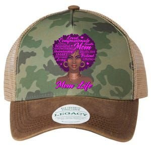 Mom Life African American Black Woman Legacy Tie Dye Trucker Hat