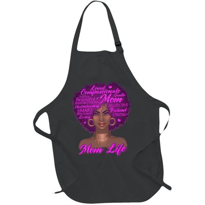 Mom Life African American Black Woman Apron