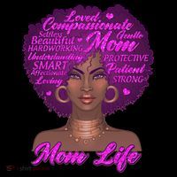 Mom Life African American Black Woman Premium T-Shirt