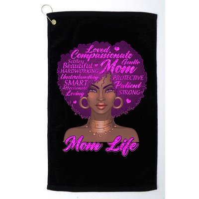 Mom Life African American Black Woman Golf Towel