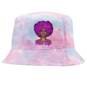 Mom Life African American Black Woman Tie-Dyed Bucket Hat