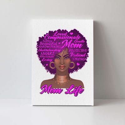 Mom Life African American Black Woman Canvas