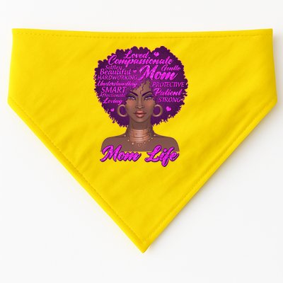 Mom Life African American Black Woman USA-Made Doggie Bandana