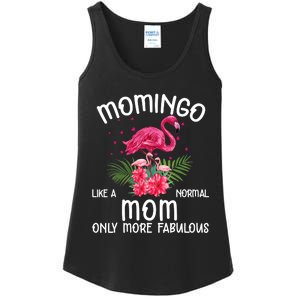 Momingo Like A Normal Mom Funny Flamingo Lover Mother's Day Ladies Essential Tank