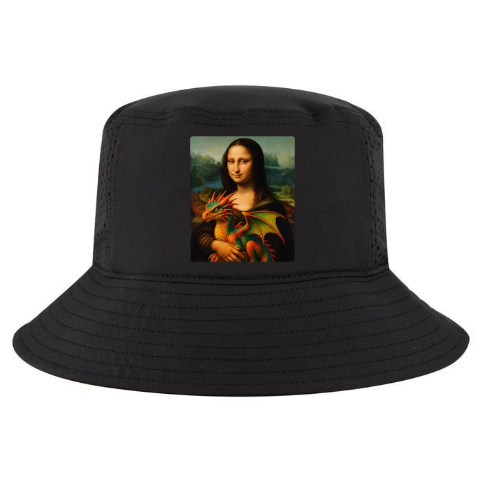 Mona Lisa And Her Pet Dragon Cool Comfort Performance Bucket Hat