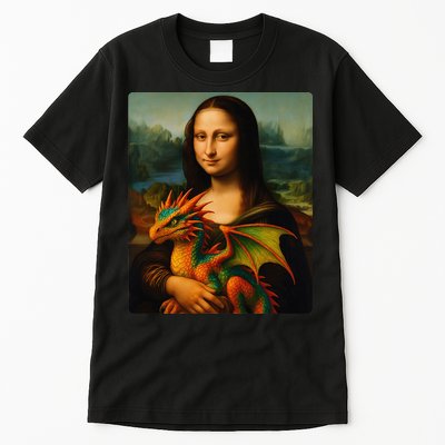 Mona Lisa And Her Pet Dragon Tall T-Shirt