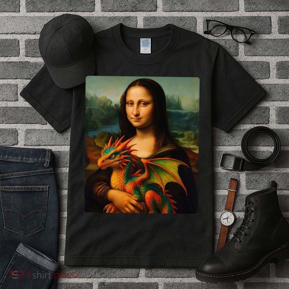 Mona Lisa And Her Pet Dragon Tall T-Shirt
