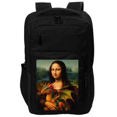 Mona Lisa And Her Pet Dragon Impact Tech Backpack