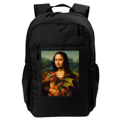 Mona Lisa And Her Pet Dragon Backpack