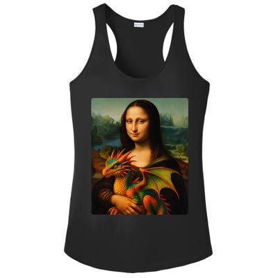Mona Lisa And Her Pet Dragon Ladies PosiCharge Competitor Racerback Tank