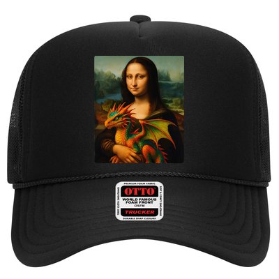 Mona Lisa And Her Pet Dragon Trucker Hat