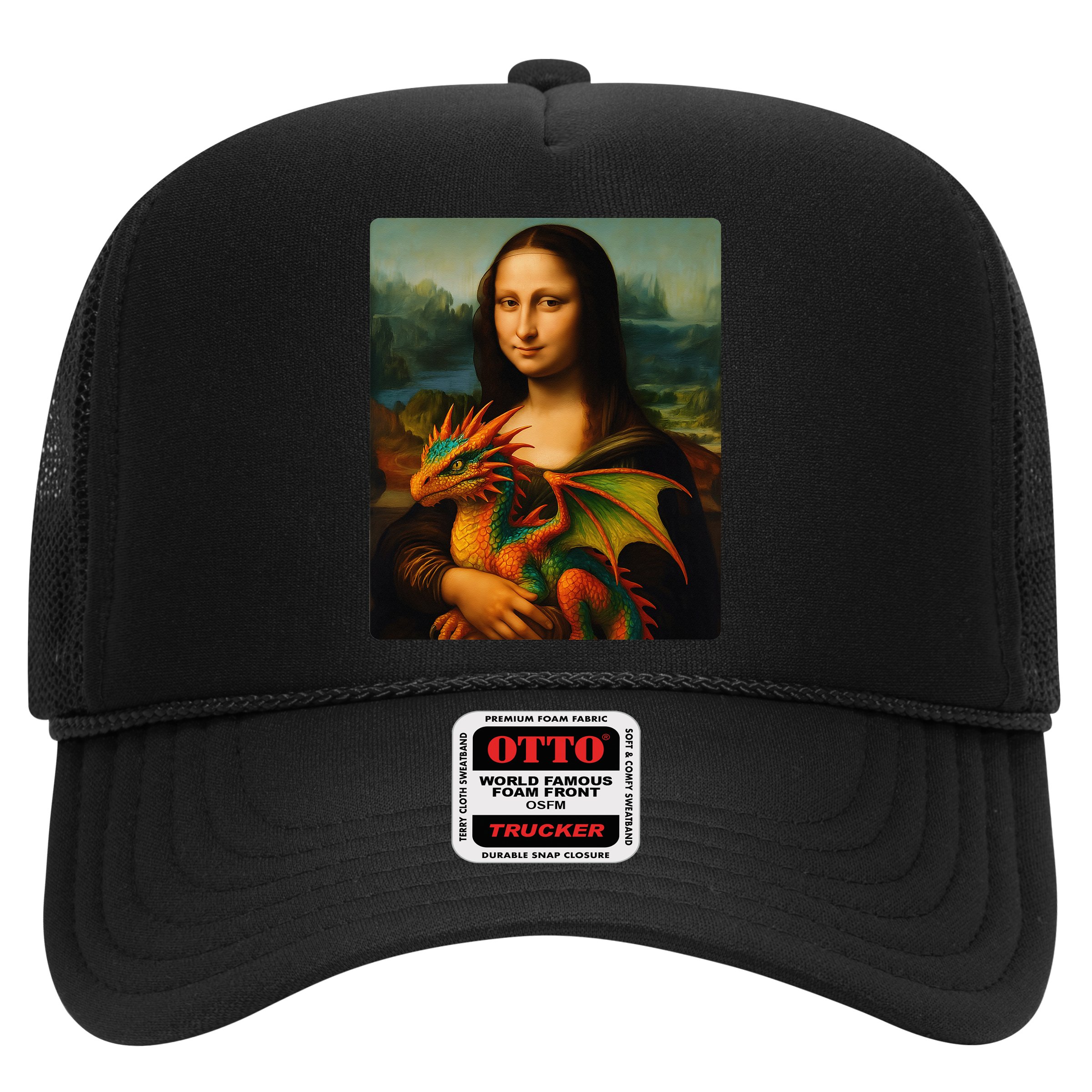 Mona Lisa And Her Pet Dragon Hat