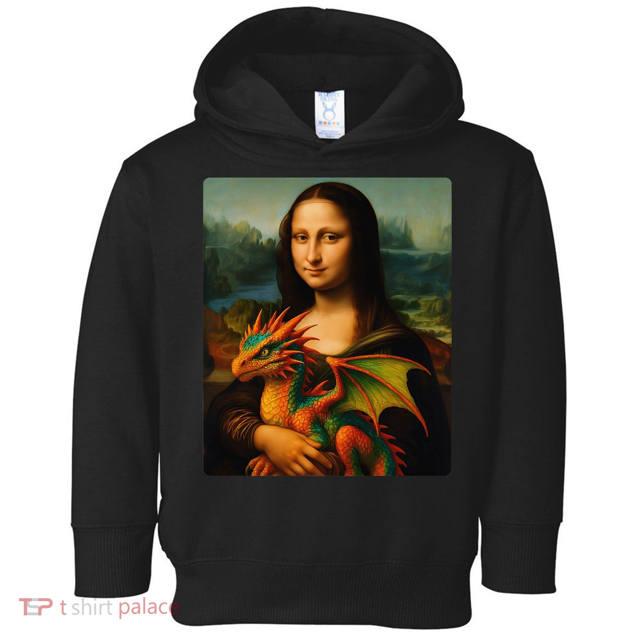 Mona Lisa And Her Pet Dragon Toddler Hoodie