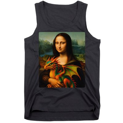 Mona Lisa And Her Pet Dragon Tank Top