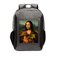 Mona Lisa And Her Pet Dragon Vector Backpack