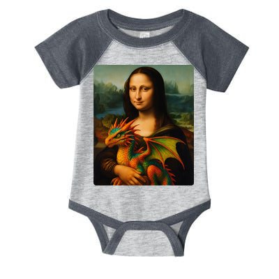 Mona Lisa And Her Pet Dragon Infant Baby Jersey Bodysuit