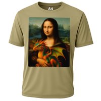 Mona Lisa And Her Pet Dragon Cooling Performance Crew T-Shirt