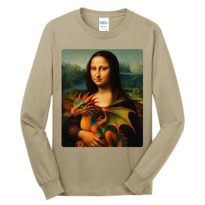 Mona Lisa And Her Pet Dragon Tall Long Sleeve T-Shirt