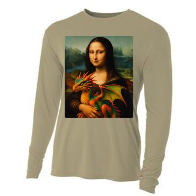Mona Lisa And Her Pet Dragon Cooling Performance Long Sleeve Crew